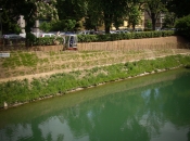 Eko škarpa zeleni še pred koncem vseh del